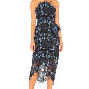 Elliatt Times Dress Blue Multi Revolve XS